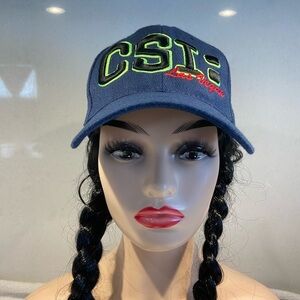 CSI Navy Blue Adjustable Baseball Hat Unisex One Size